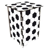 Photohocker Fußballmuster