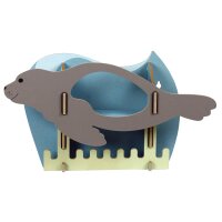 Kindergarderobe Dicke Tiere - Robbe