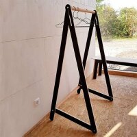 Kleiderständer | Garderobe zum Klappen - schwarz