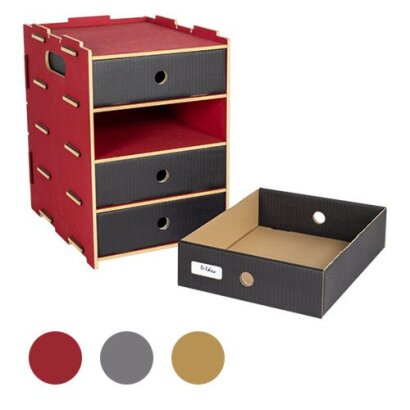 Archivbox 4er | Schubladenbox