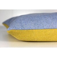 Kissen Wolle Gelb/Blau