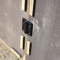 2er-Set Scharniere, schwarz