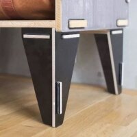 M&ouml;belf&uuml;&szlig;e schwarz 20 cm | 40 cm