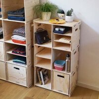 3er-Set Stapelregal Spruce